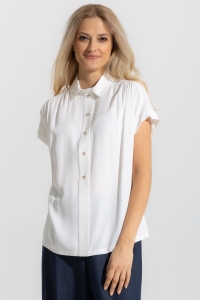 BLUZKA CONOR - BIAŁA Z GUZIKAMI