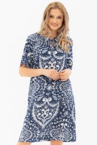 SUKIENKA SOFIA - NIEBIESKO-BIAŁY