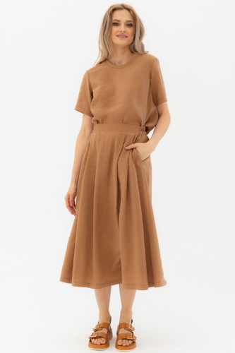 SPÓDNICA MARIN - CAMEL