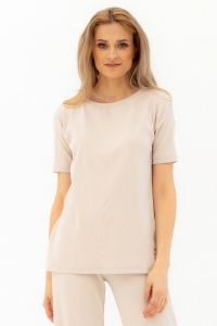 BLUZKA PAYETTE - BEŻOWY