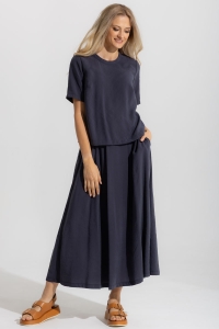 SPÓDNICA MARIN - SZARA